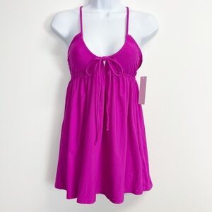 Salt + Cove Dress Womens Juniors XL Pink Strappy Empire Waist Swim Cover Up